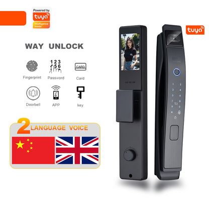 Graffiti application, smart lock, real-time video call function, security camera, fingerprint digital lock, 3D face recognition
