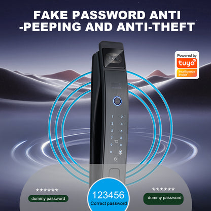 Graffiti application, smart lock, real-time video call function, security camera, fingerprint digital lock, 3D face recognition