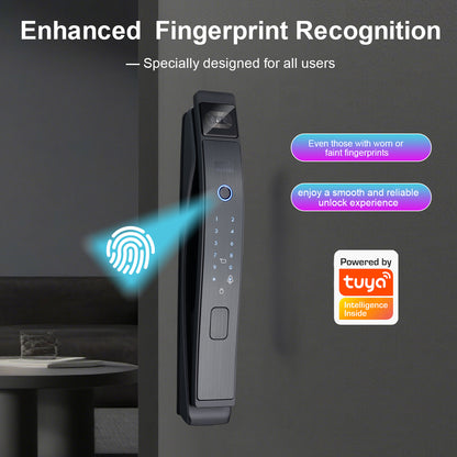 Graffiti application, smart lock, real-time video call function, security camera, fingerprint digital lock, 3D face recognition