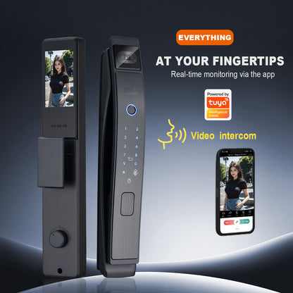 Graffiti application, smart lock, real-time video call function, security camera, fingerprint digital lock, 3D face recognition