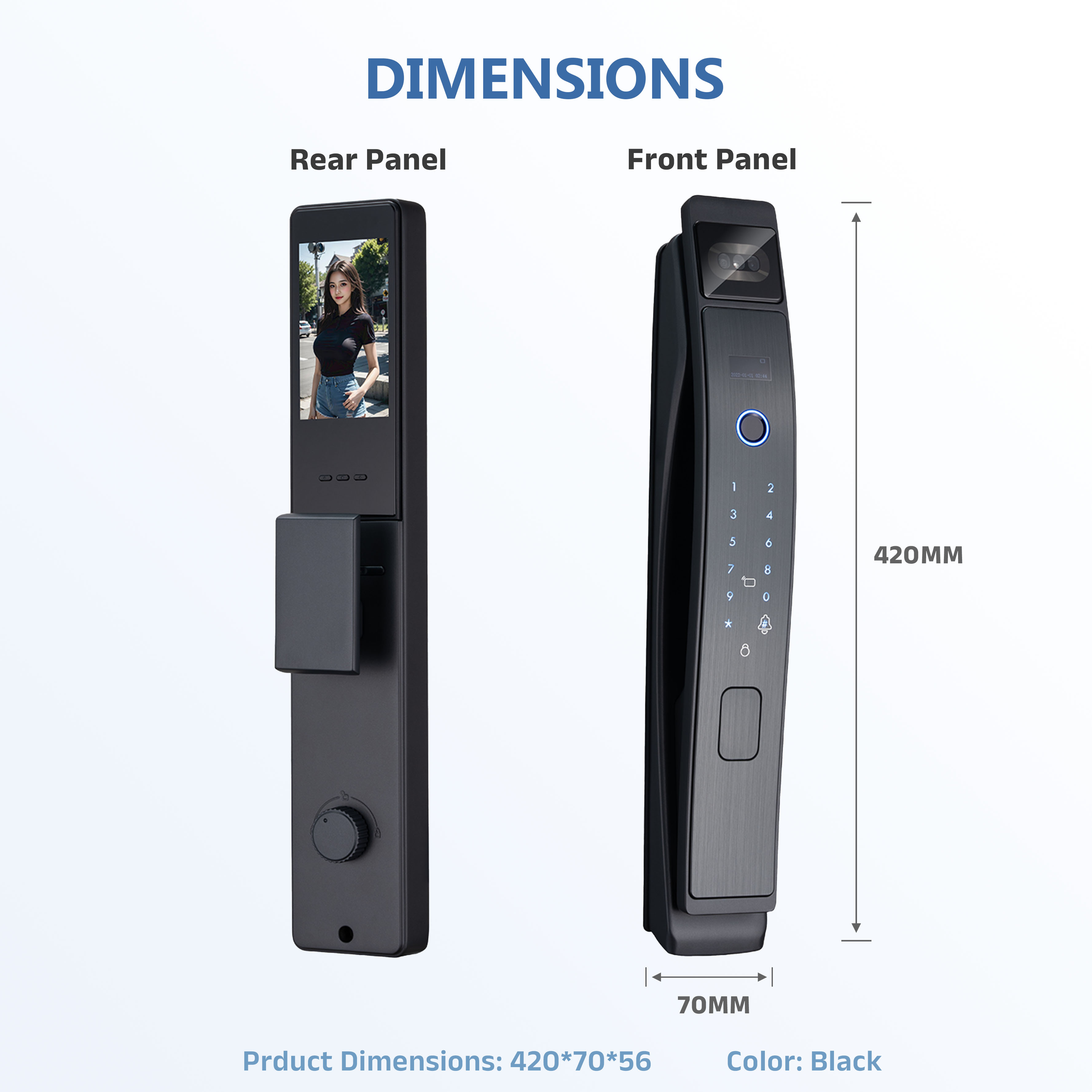 Model: K06 Face Recognition Smart Lock