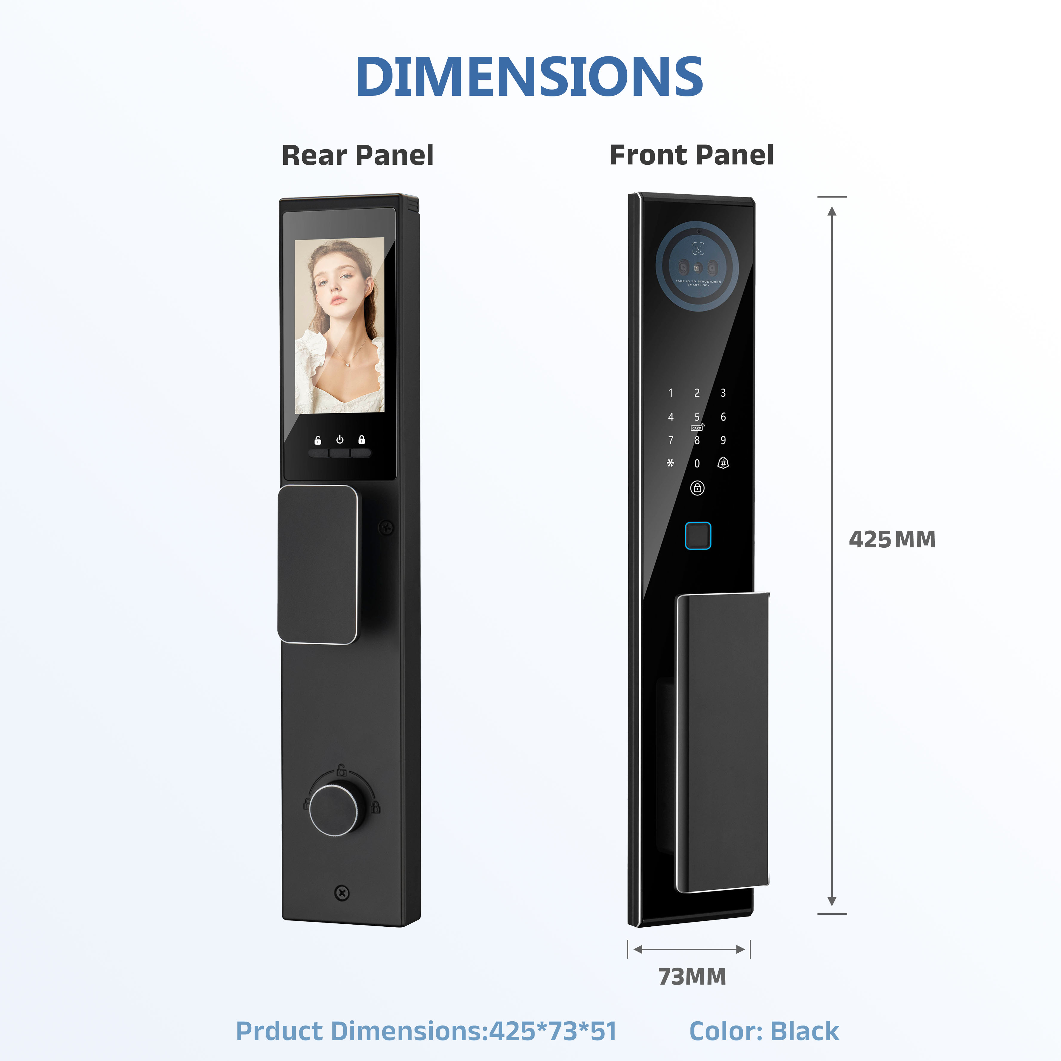 Model: K09 Face Recognition Smart Lock