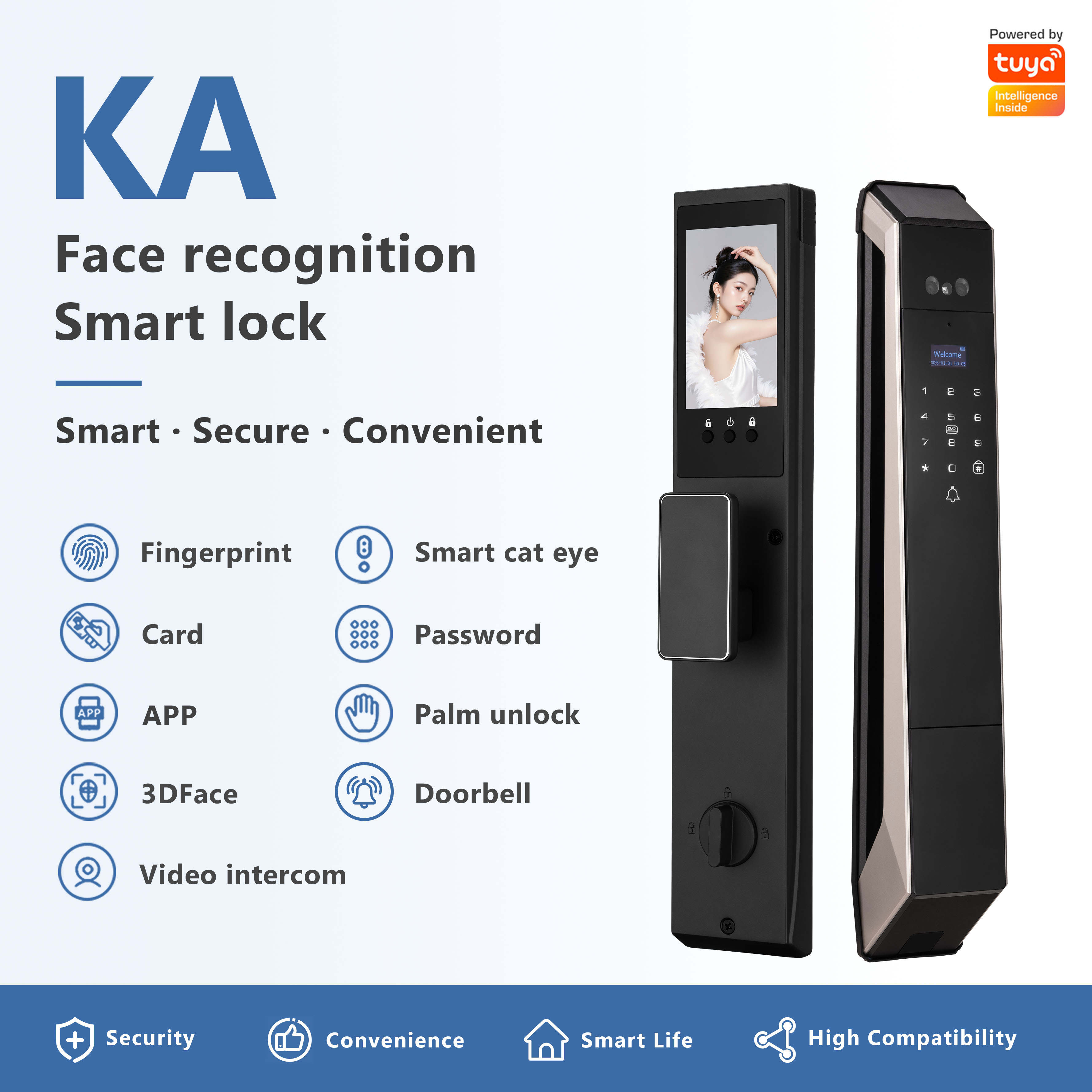 Model: KA Face Recognition Smart Lock