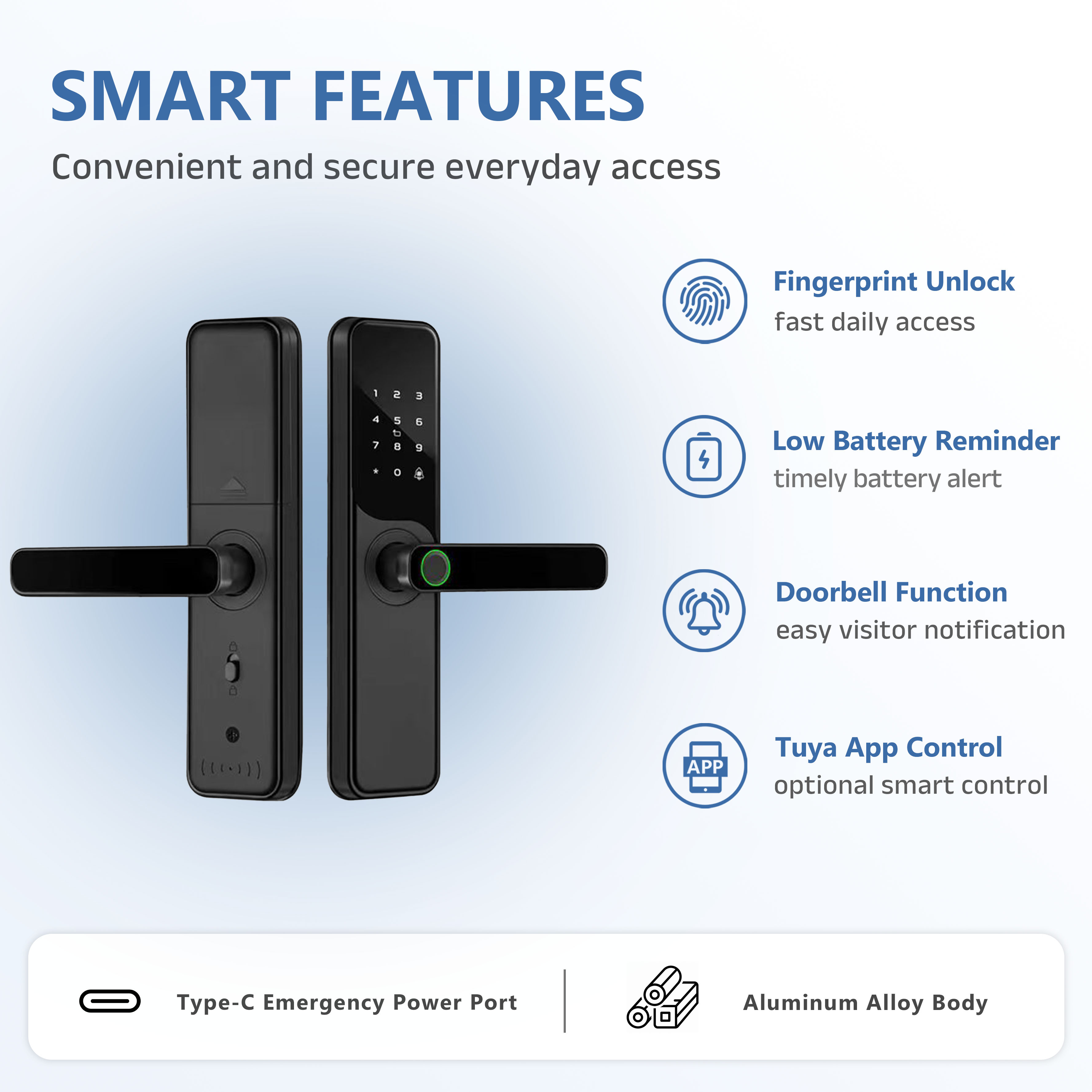 Model: K14 Smart Wooden Door Lock