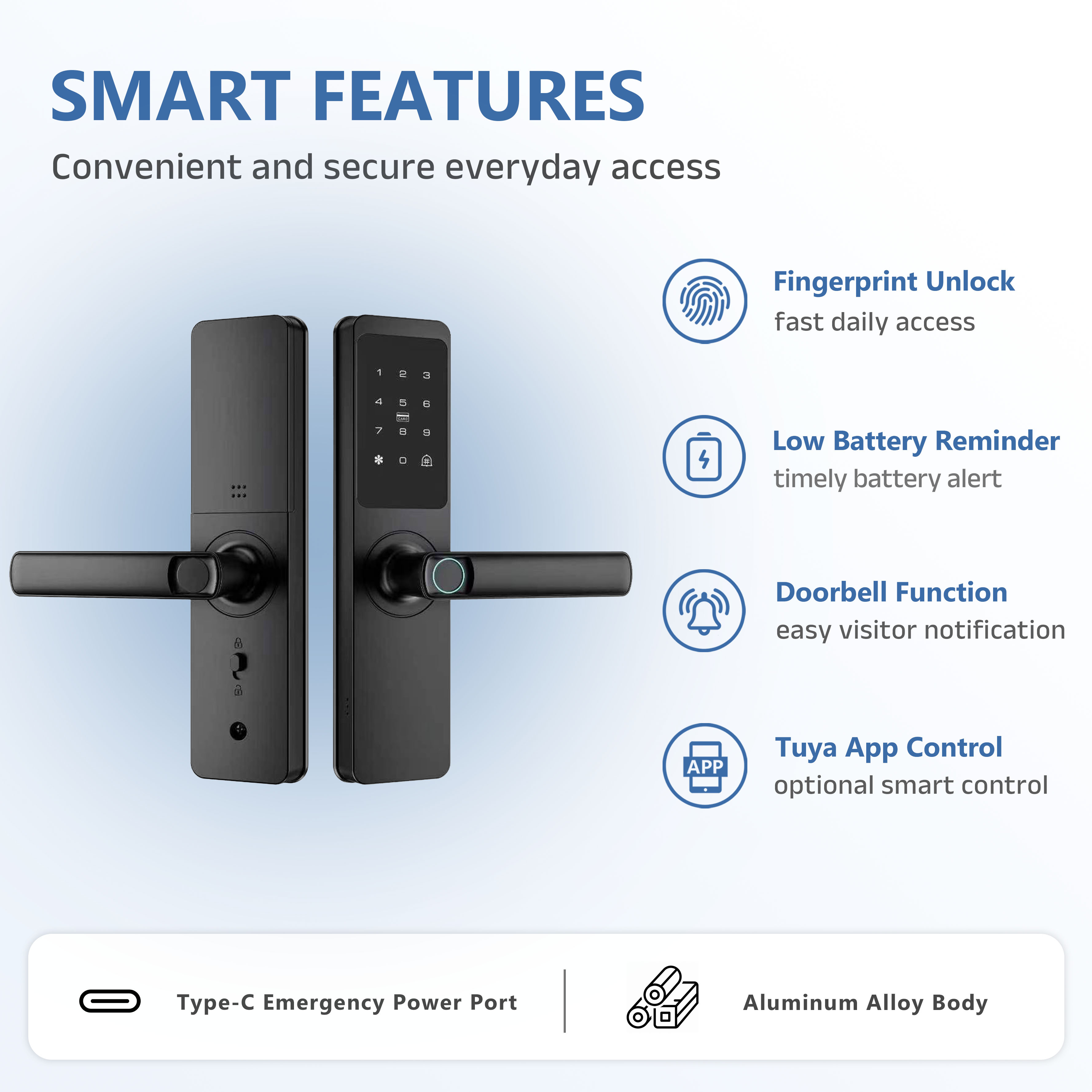 Model: Z23V Smart Wooden Door Lock