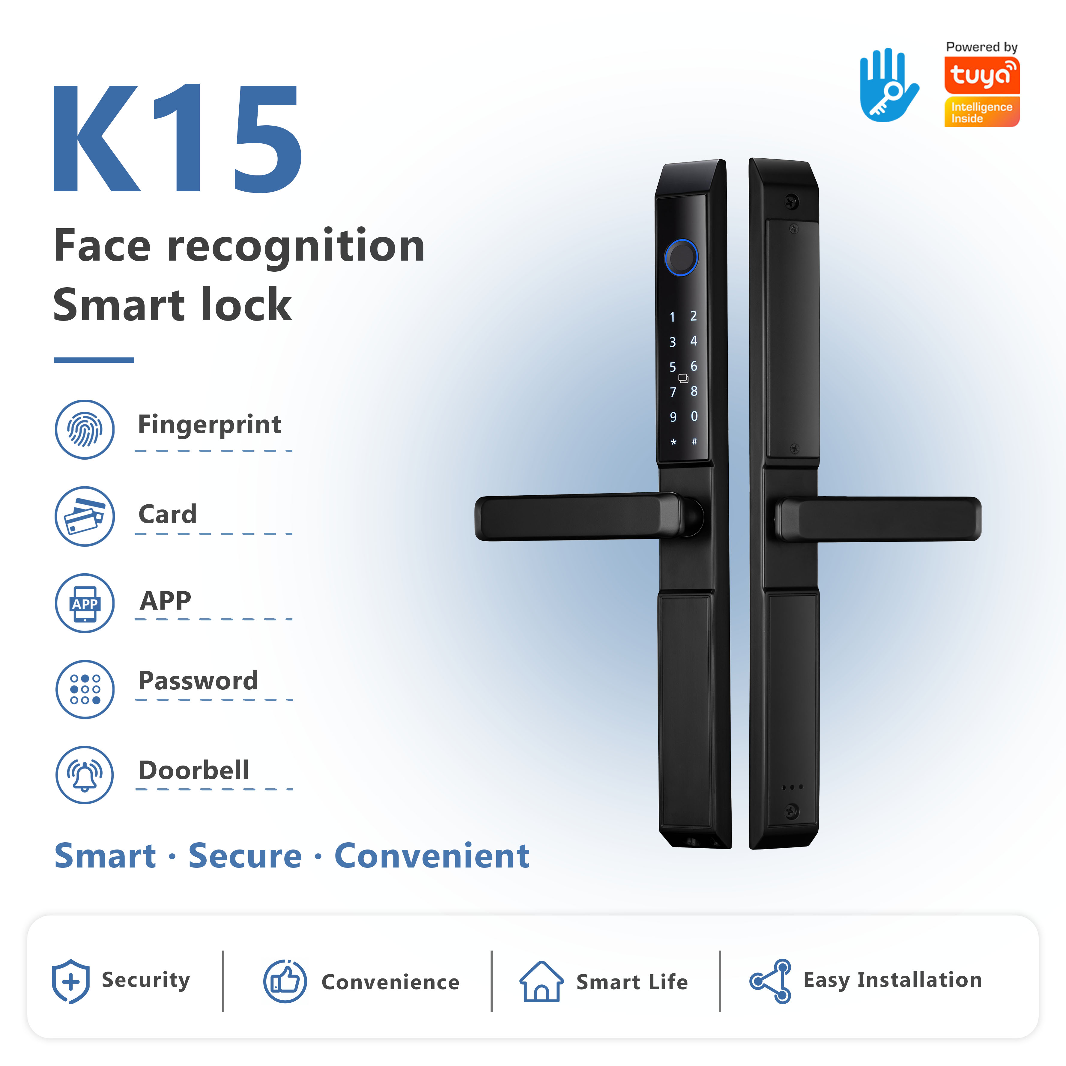 Model: K15 Outdoor Waterproof Smart Lock