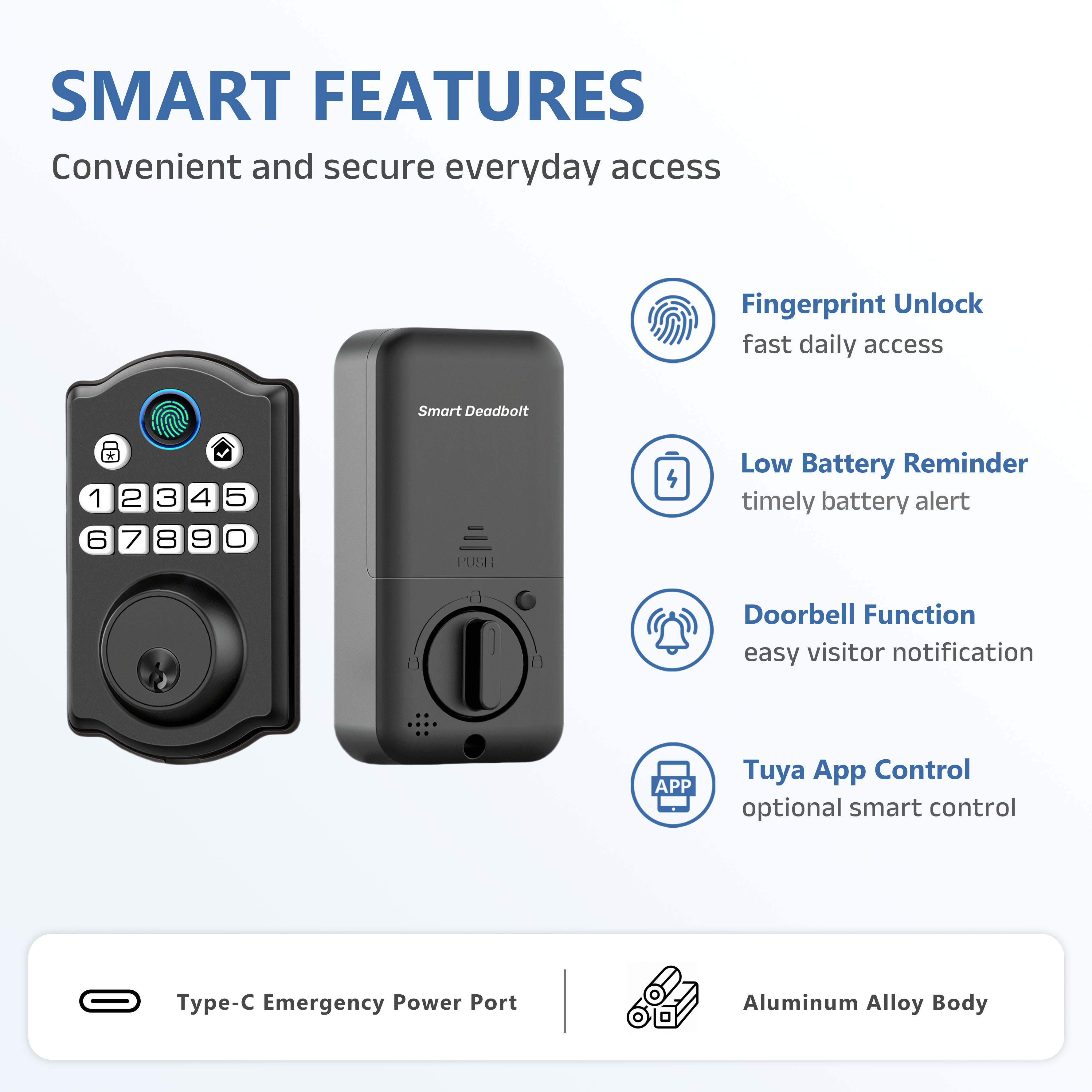 Model: M6 American Standard Fully Automatic Door Lock