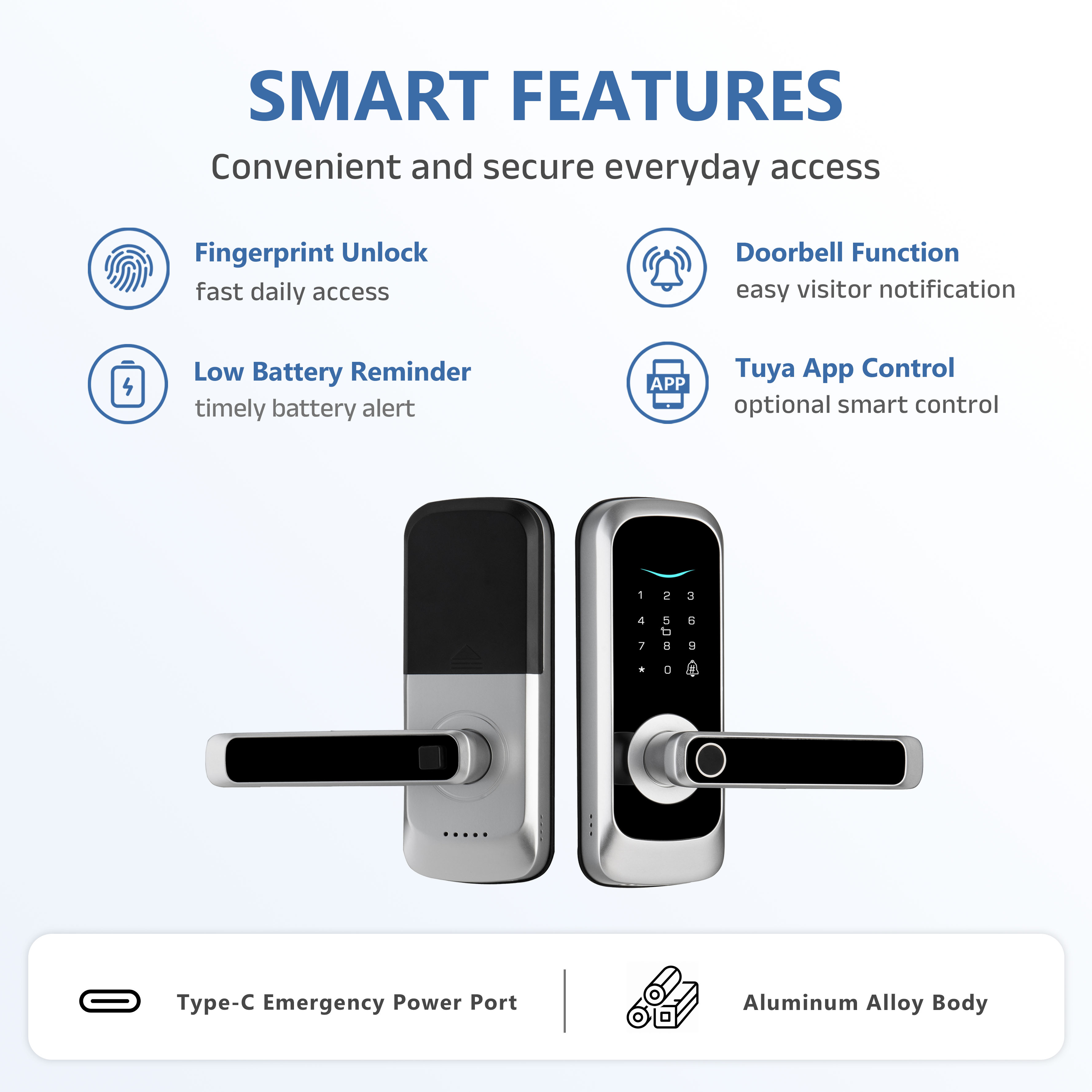 Model: S1 Smart Lock for Wooden Doors