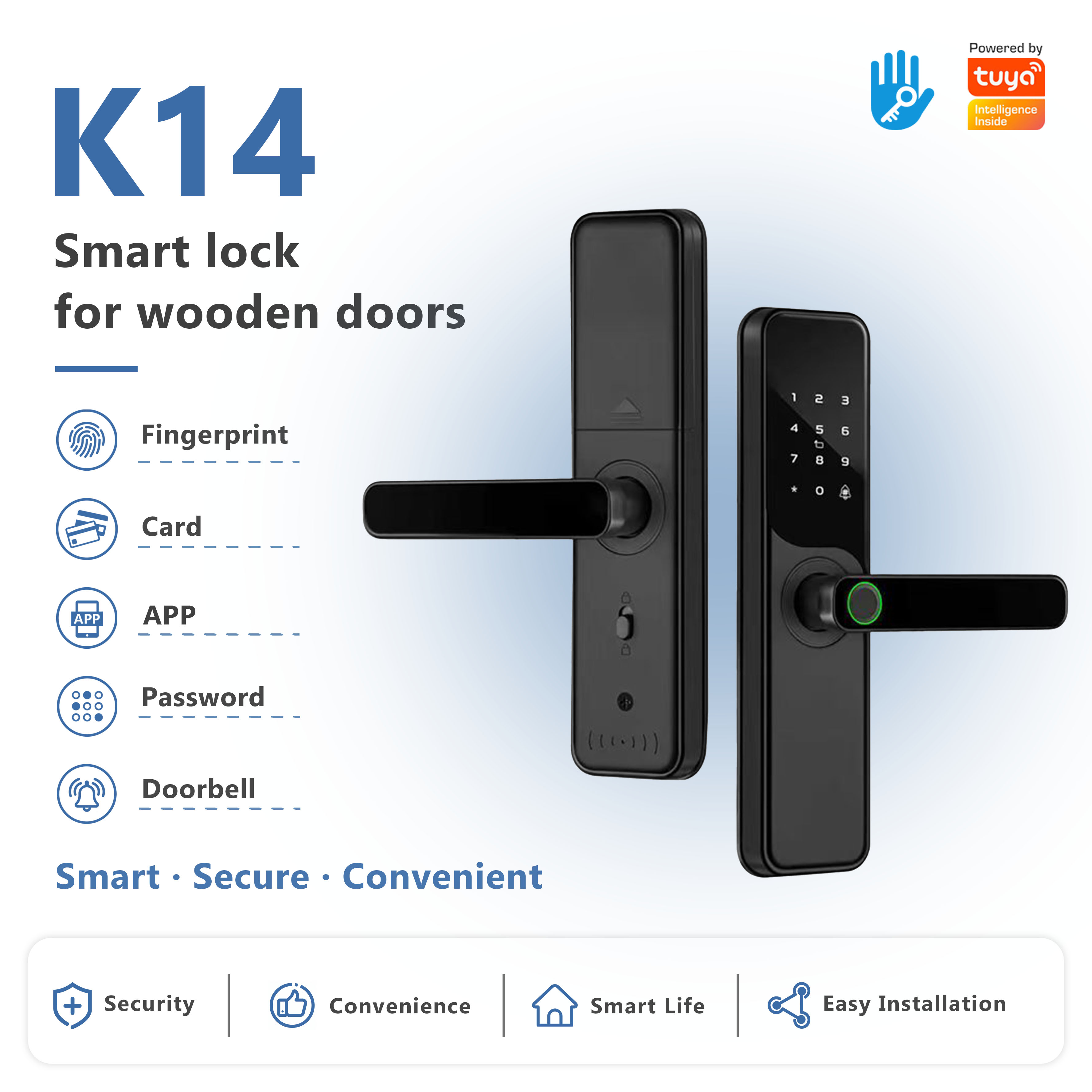 Model: K14 Smart Wooden Door Lock