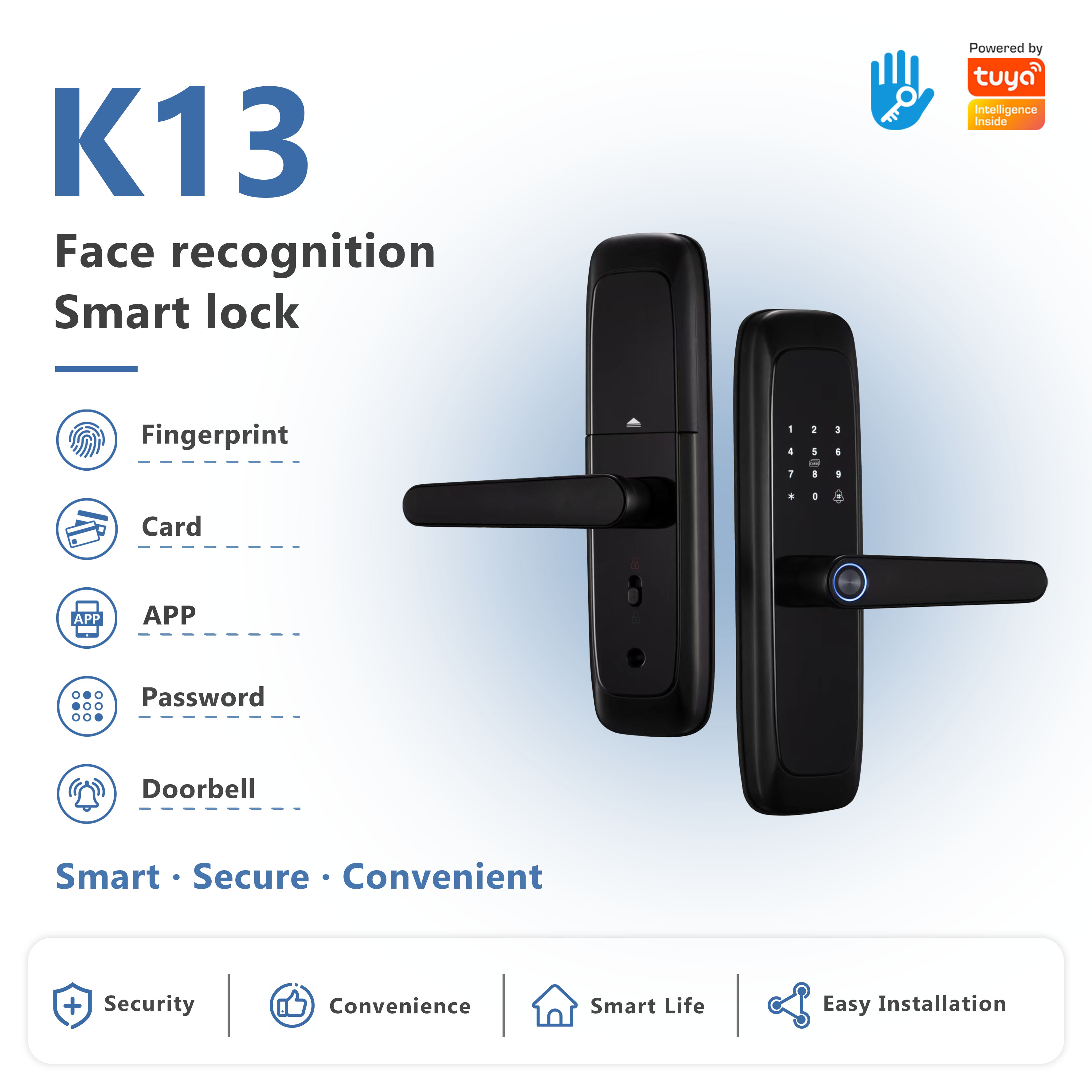 Model: K13 Smart Wooden Door Lock