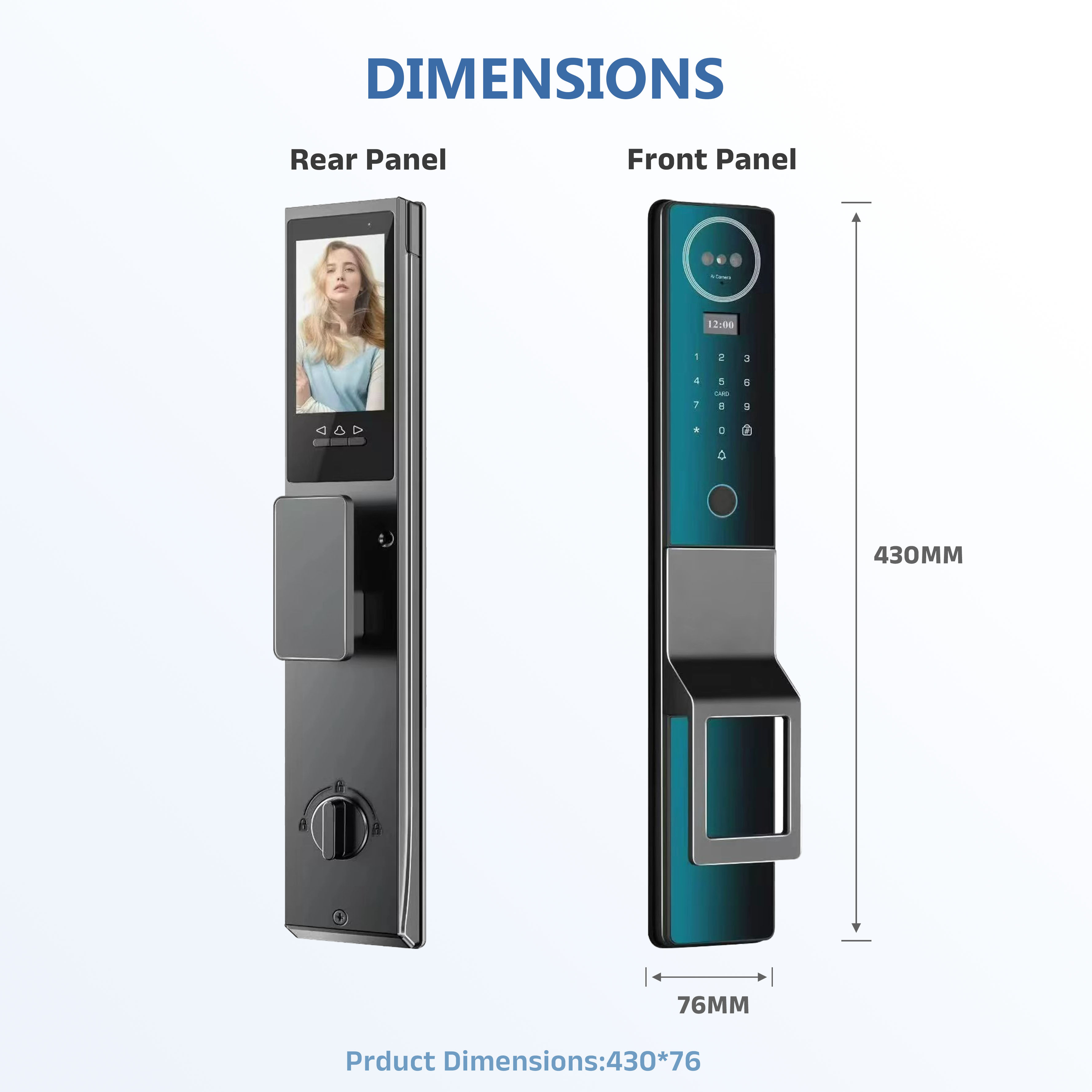 Model: K30 Face Recognition Smart Lock