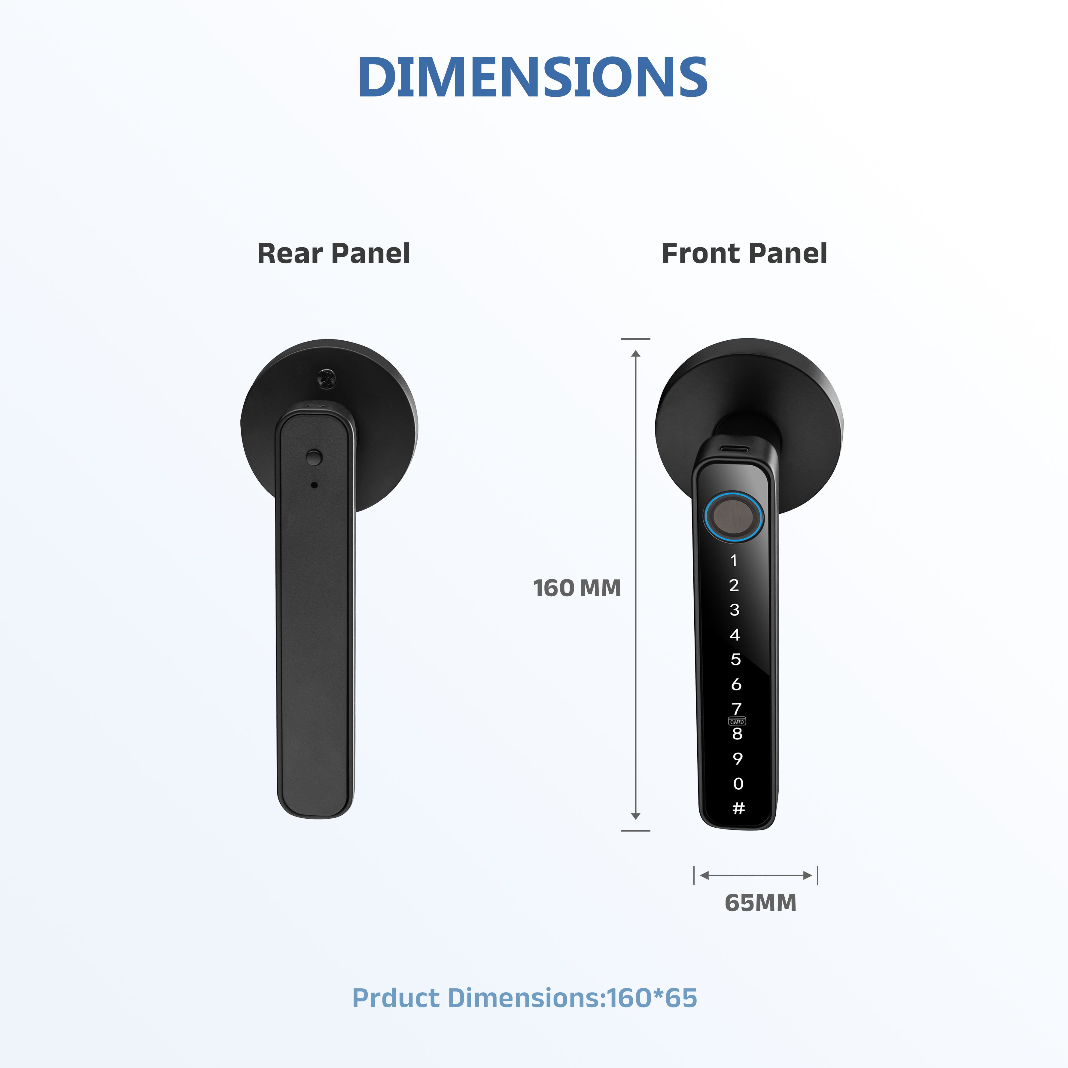 Model: K16 Smart Lock for Wooden Bedroom/Bathroom Doors
