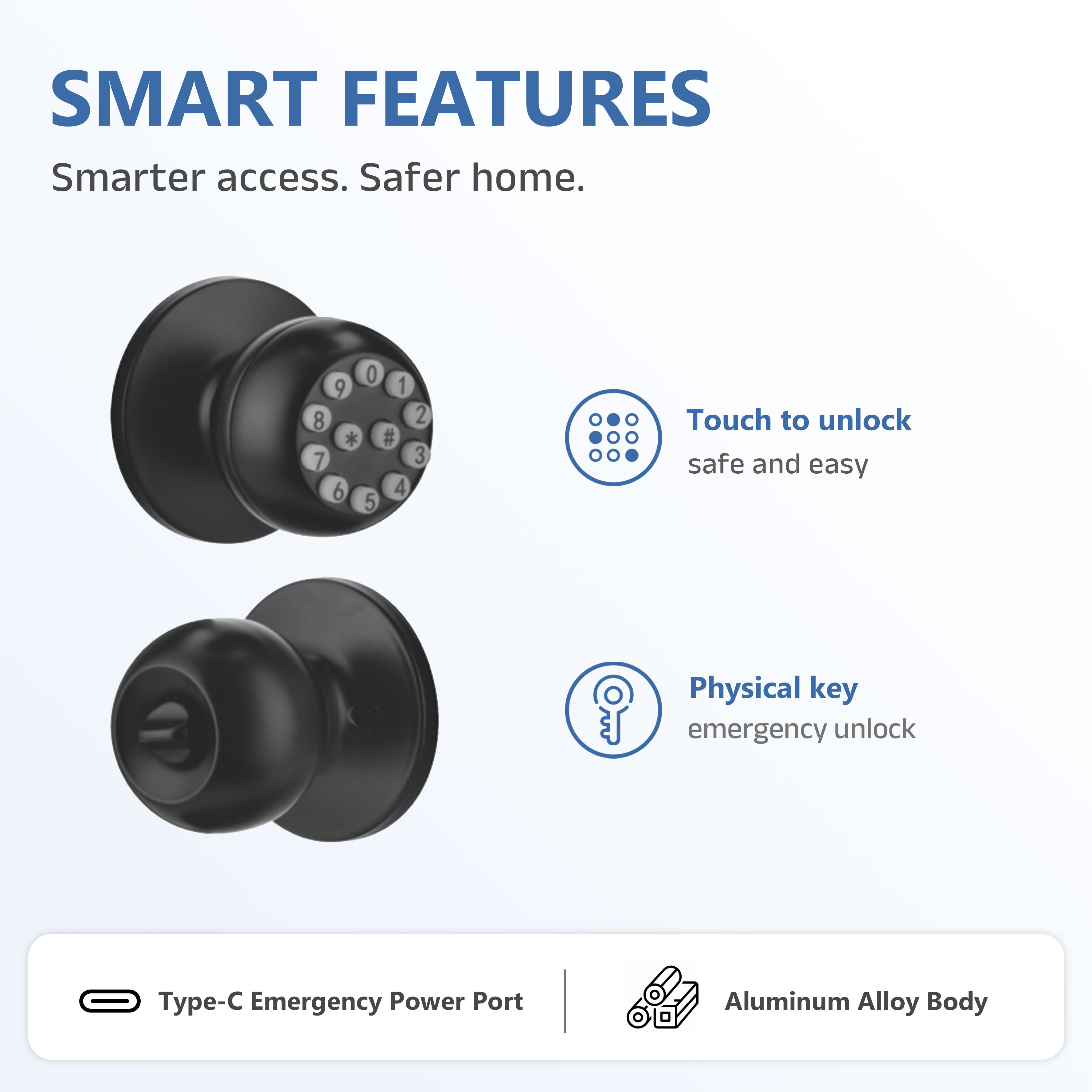 Model: CL-01 Password Spherical Door Lock