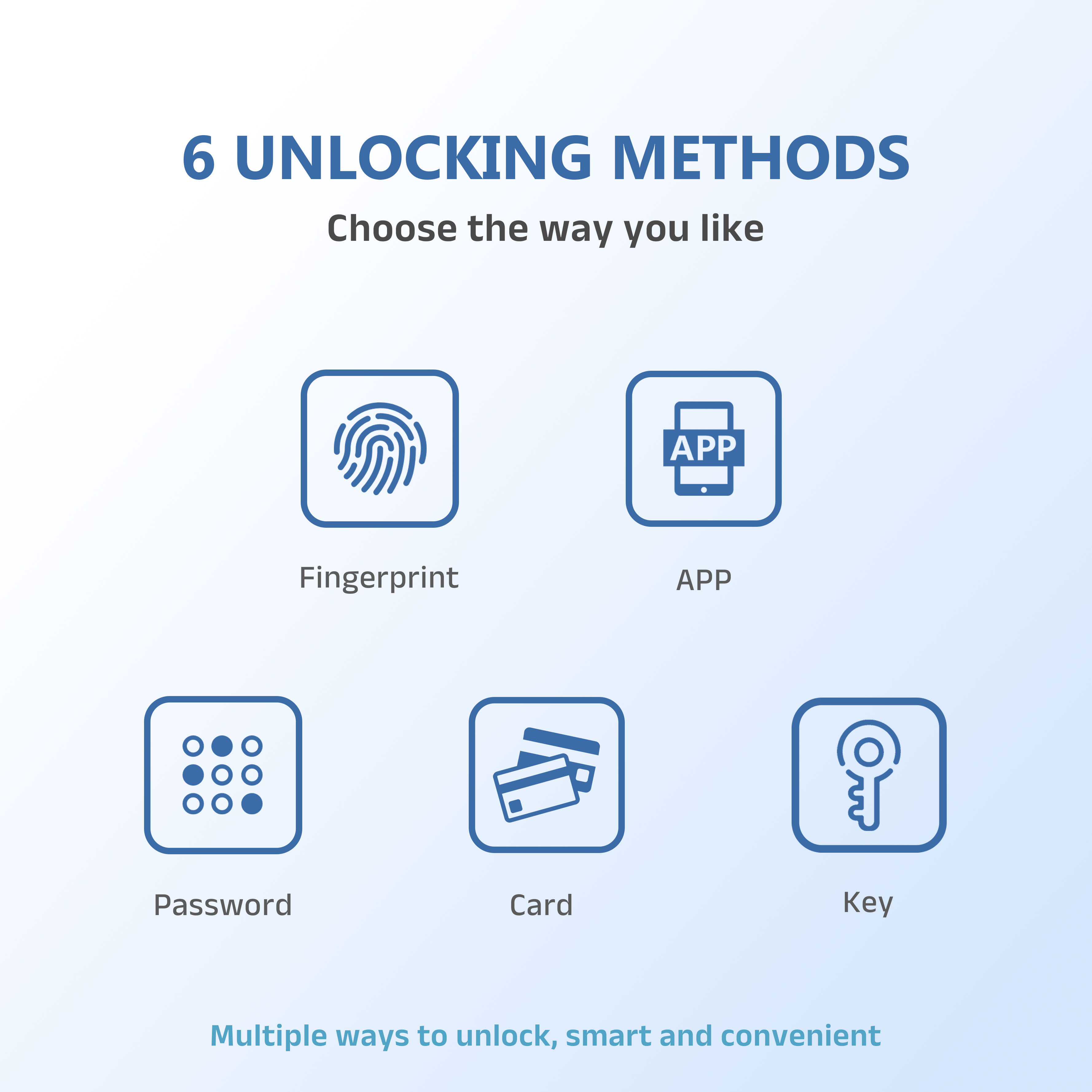 Model: U3SP U-Shaped Smart Glass Door Lock