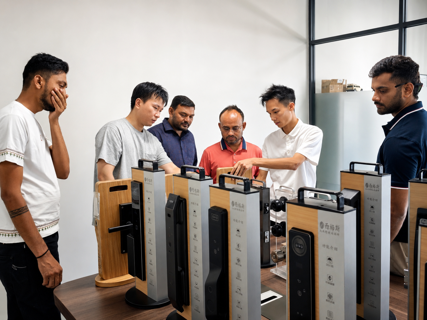 Overseas Customers Visit East View Smart Lock Factory for OEM/ODM Customization